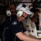 BMW Team RLL pits.